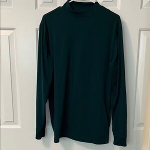 Saddlebred Flex Carbon Green‎ High Neck Long Sleeve Men’s Shirt Size M